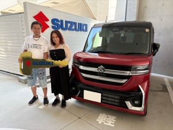 スペーシアカスタム　ご納車おめでとうごさいます